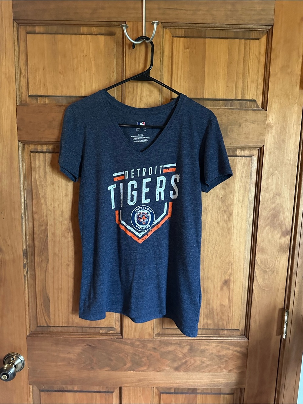 MLB Detroit Tigers baseball Navy Tee with Orange and White Accents